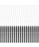 20-Piece Hair Extension Loop Needle Threader Set - DIY Hook Tool for Hair & Feather Extensions - Black Loop Tools - Buy Online on SooperMarket.com