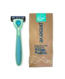 Preserve POPi Shave 5 Razor System Made with Recycled Ocean Plastic and 5-blade cartridge  Neptune Green Recycled Ocean Plastic: Neptune Green - Buy Online on SooperMarket.com