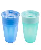 Dr. Brown's Milestones Cheers 360 Training Sippy Cups for Babies and Toddlers Blue & Aqua 10oz 2-Pack BPA Free 9m+ 10 oz Blue & Aqua - Buy Online on SooperMarket.com