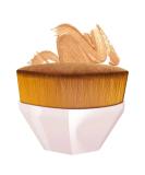 Multifunctional Pink Foundation Makeup Brush for Flawless Liquid and Powder Blending - Buy Online on SooperMarket.com