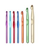 Coopay 7pcs Large Metal Crochet Hook Set - Chunky Crochet Needles for Blankets & Rugs - Ideal Giant Crochet Kit - Aluminum Hooks 15mm to 6.5mm - Buy Online on SooperMarket.com