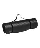Amazon Basics 1/2-Inch Extra Thick Exercise Yoga Mat Black Yoga Mat - Buy Online on SooperMarket.com