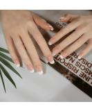 DANNI & TONI 28 Stickers Semi Cured Nail Wraps Soft Self-Adhesive Gel Nail Stickers(Happy-Go-Lucky) Salon-Quality Gel Nail Polish Strips French Tip Stickers French Manicure Stickers - Buy Online on SooperMarket.com