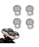 Skull Shaver Pitbull Gold Pro Replacement Heads - 4PCS | Fits Platinum Pro Shaver Blade - Buy Online on SooperMarket.com