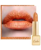 Oulac Metallic Shine Lipstick  High Impact Lipcolor with Moisturizing Creamy Formula  Long Lasting  Vegan & Cruelty-Free  Full-Coverage Lip Color 4.3 g/0.15 oz  Persimmons(19) - Buy Online on SooperMarket.com