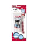 Beaphar | Toothbrush & Toothpaste Dental Care Kit for Puppies | Includes a Small-Headed Toothbrush and Liver-Flavoured Enzymatic Toothpaste 50g Tube - Buy Online on SooperMarket.com
