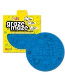 Likit Graze Maze Horse Lick Mat | Use with tasty Likit Graze Paste | Help Relieve Boredom & Slow Feeding (Blue) - Buy Online on SooperMarket.com