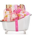 Spa Baskets for Women, Spa Luxetique Gifts Basket for Women, 8 Pcs Rose Bath Set Includes Bubble Bath, Bath Bombs, Bath Salts, Body Lotion, Gifts for Women, Birthday Christmas Gift Set - Buy Online on SooperMarket.com
