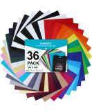 Caregy Heat Transfer Vinyl for T-Shirts 12x10 - 36 Sheets HTV Bundle in 36 Colors - Buy Online on SooperMarket.com