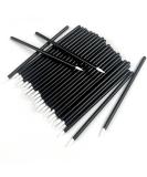 100PCS Black Disposable Eyeliner Brushes - Ideal for Eyeliners Lip Liners Eye Makeup & Detail Painting | International Shipping Available - Buy Online on SooperMarket.com