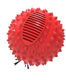 petizer Squeaky Dog Ball Toy for Aggressive Chewers 10cm Indestructible Durable Big Dogs Chew Spiky Ball Floatable Rubber Pet Toys for Medium &Large Breeds Red 10cm - Buy Online on SooperMarket.com