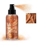 Buy Bronze Body Glitter Spray - Moisturizing Shimmer for Face Hair & Body | Quick-Drying Illuminator & Highlighter (#04) - International Shipping Available - Buy Online on SooperMarket.com