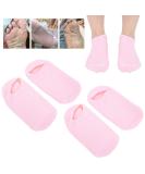 4 Pieces Moisturizing Gel Socks | Essential Oil Foot Care for Cracked Dry Feet - Beauty Salon Quality - Buy Online on SooperMarket.com