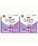 BIC Click 5 Soleil Women's Razor Refills with 5 Flexible Blades and Recyclable Box, Pink, 8 Count - Buy Online on SooperMarket.com