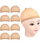 Wig Caps MORGLES 8 Pcs Nude Stocking Cap for Wigs Wig Caps to Hold Wig in Place Stretchy & Breathable - Buy Online on SooperMarket.com