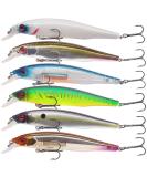6-Piece Jerkbait Kit for Bass Fishing - 110mm Minnow Lure, Suspending Jerk Baits Fishing Lures - Buy Online on SooperMarket.com