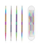 Jeffdad 4-Piece Dotting Pen Set - Professional Stainless Steel Nail Art Tools for DIY Decoration - Buy Online on SooperMarket.com
