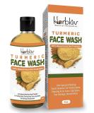 Herblov Turmeric Face Wash 4oz - Natural Anti Aging Exfoliating Cleanser for Acne Scars & Sun Damage - Buy Online on SooperMarket.com