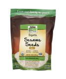 Now Foods Organic Raw Sesame Seeds 16 oz - Real Food for Healthy Cooking - Buy Online on SooperMarket.com