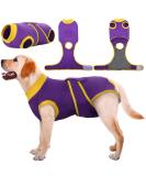 Kuoser Dog Body After Surgery - Breathable Recovery Suit for Male & Female Dogs | Leakage Protection & Anti-Licking | Purple L (1 Pack) - Buy Online on SooperMarket.com