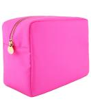 DANCOUR Large Makeup Bag - Travel Toiletry Bag For Women - Pink Makeup Bag - Large Makeup Pouch - Nylon Cosmetic Pouch Bag - Makeup Organizer - Big Makeup Bag Preppy Make Up Bags For Women and Girls Hot Pink Large - Buy Online on SooperMarket.com