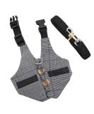 Rabbit Harness Multipurpose Adjustable Soft Pet Rabbit Walking Harness Leash Lead Gentlemanly Style Bunny Vest for Small Animal (M) - Buy Online on SooperMarket.com