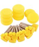 Hapeper 28-Piece Round Sponge Brush Set for Watercolor, Crafts & Face Painting - Buy Online on SooperMarket.com