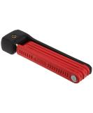 Abus Bordo Lite 6055k SH Folding Lock - Extra-Light 85 cm Bicycle Lock with Bracket | Security Level 7 - Red - Buy Online on SooperMarket.com