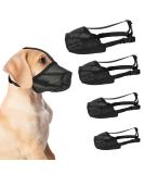 Dog Muzzle NiCoLa Soft Adjustable Mesh Muzzles for Small Medium Large Dogs Breathable Pet Mask Dog Training Muzzle with Adjustable Straps Prevent Biting Chewing and Licking (L) Black-L - Buy Online on SooperMarket.com