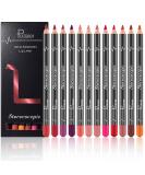 Aseawave Lip Liner Pencil Set - 12pcs High Pigmented Creamy Matte Lip Liners for Girls and Women - Lip Makeup Gift for Daily, Travel, Party, Work - Buy Online on SooperMarket.com