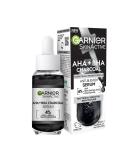 Garnier Skinactive 4% AHA + BHA (Salicylic Acid) & Niacinamide Charcoal Serum Resurface & Smooth Skin Texture Improve Appearance Of Marks & Blemishes Suitable for Sensitive Skin 30ml AHA BHA Serum - Buy Online on SooperMarket.com