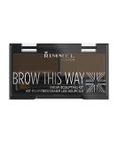 Rimmel London Brow This Way Sculpting Kit 003 Dark Brown | Perfect Brow Makeup - Buy Online on SooperMarket.com