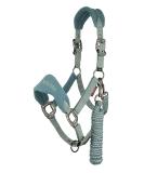 LeMieux Vogue Fleece Headcollar & Leadrope Halter COB Sage - Premium Comfort for Horses | International Shipping Available - Buy Online on SooperMarket.com