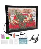 HKS A4 LED Light Pad Kit for Diamond Painting - Dimmable Brightness, Lock/Unlock Modes, Adjustable Angle Stand included - Buy Online on SooperMarket.com