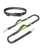 Snocyo Jogging Leash for Medium & Large Dogs | Elastic Reflective Dog Leash with Double Handle & Waist Belt | Perfect for Running & Exercise - Buy Online on SooperMarket.com