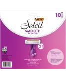 BIC Soleil Smooth Scented Women's Disposable Razor - 10 Triple Blade Razors for Smooth Shave - Buy Online on SooperMarket.com