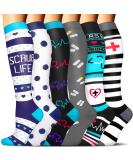 Compression Socks 20-30mmHg for Women & Men 6 Pairs Large-X-Large, Ideal for Running, Nursing & Sports | A03-Assorted - Buy Online on SooperMarket.com