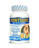 Jointsure joint tablets dog premium joint capsules 60 tablets with glucosamine joint powder & green lip shells for improved mobility & joint health in dogs - Buy Online on SooperMarket.com