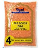 Rani Masoor Dal (Indian Red Lentils) Split Gram, 64oz (4lbs) 1.81kg  All Natural | Gluten Friendly | NON-GMO | Vegan | Indian Origin Masoor Dal 4 Pound (Pack of 1) - Buy Online on SooperMarket.com