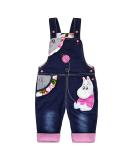 KIDSCOOL SPACE Baby Denim Overalls 3D Cartoon Knitted Dungarees Blue 2-3 Years - Buy Online on SooperMarket.com