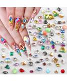 50pcs Colorful Pointed Bottom Nail Rhinestones - Multi Shapes for Nails & Crafts - Buy Online on SooperMarket.com
