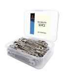 vrupin 50PCS-3.3In Safety Pins Stainless Steel Safety Pins Safety Pins Bulk Metal Silver Sewing Pins Clothing Clips Tool 75mm Decorative Safety pins (3.3 50) 3.3 50pcs - Buy Online on SooperMarket.com