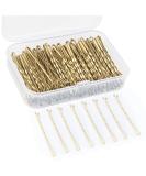 150 Pieces Bobby Pins Hair Clips Hair Grips Kirby Grips for Women Hair Styling Pins with Storage Box (Blonde) - Buy Online on SooperMarket.com