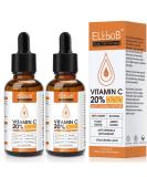 Premium 20% Vitamin C Serum For Face - (2PACK)with Hyaluronic Acid, Retinol & Amino Acids - Boost Skin Collagen,Hydrate & Plump Skin, Anti Aging & Wrinkle Facial Serum 1 Fl Oz (Pack of 2) - Buy Online on SooperMarket.com