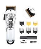 BESTBOMG Updated Professional Hair Clippers Cordless Hair Haircut Kit Rechargeable 2000mAh Hair Beard Trimmer Haircut Grooming Kit with 6 Guide Combs & for Men/Father/Husband/Boyfriend Y4-white - Buy Online on SooperMarket.com