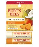 Burt's Bees Coconut & Pear and Mango Lip Balm - 100% Natural, Moisturizing with Beeswax & Fruit Extracts - 2 Tubes 2 Fl OZ & 0.15 Ounce (Pack of 2) - Buy Online on SooperMarket.com