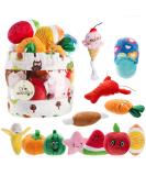 Cute Plush Dog Squeaky Toys 12PCS for Small Medium Puppies - Chew Toys Combo - Buy Online on SooperMarket.com