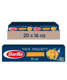 Barilla Thick Spaghetti Pasta 16 oz. Box (Pack of 20) - Non-GMO Durum Wheat Semolina Pasta - Italy's #1 Brand - Kosher Certified - Buy Online on SooperMarket.com