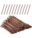 MORGLES 120 pcs Brown Bobby Pins for Women | 5 cm/2 Inches Hair Grips with Storage Box - Buy Online on SooperMarket.com