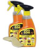 Goo Gone Adhesive Remover Spray Gel - 2 Pack and Sticker Lifter - Removes Chewing Gum Grease Tar Stickers Labels Tape Residue Oil Blood Lipstick Mascara 3 Piece Set - Buy Online on SooperMarket.com